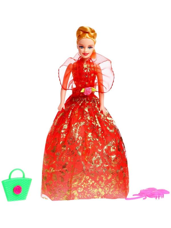 Кукла-модель «Яна» в платье с аксессуарами, МИКС