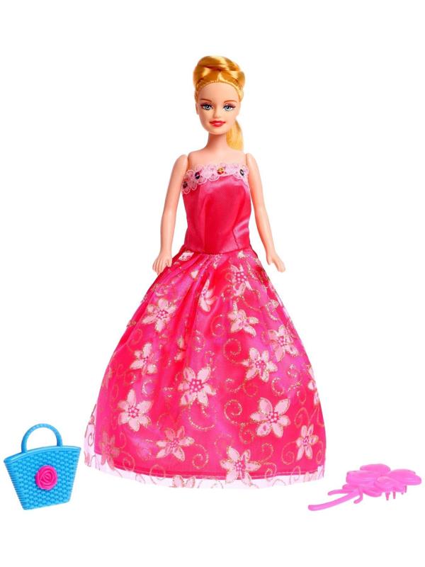 Кукла-модель «Яна» в платье с аксессуарами, МИКС