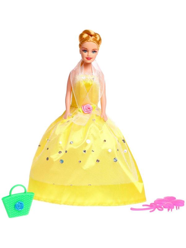 Кукла-модель «Яна» в платье с аксессуарами, МИКС