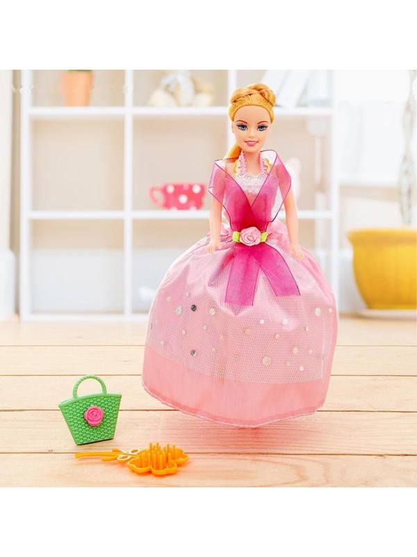 Кукла-модель «Яна» в платье с аксессуарами, МИКС