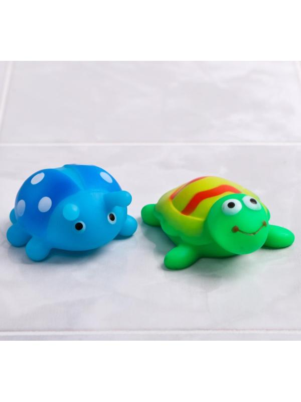 Набор резиновых игрушек для игры в ванной «Весёлые друзья», 6 шт.