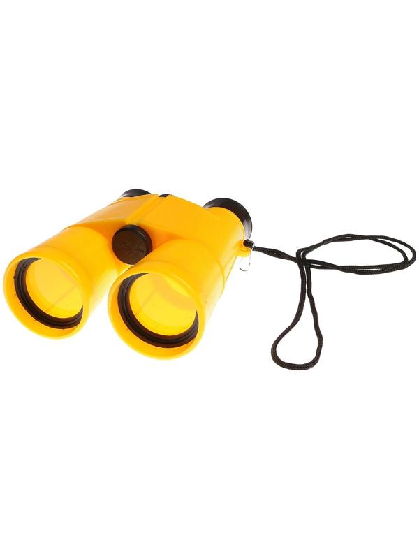 Бинокль 6х, детский, пластик, шнурок на шею, микс, 11х13 см