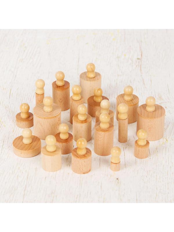 Развивающий набор цилиндров «Больше-меньше»