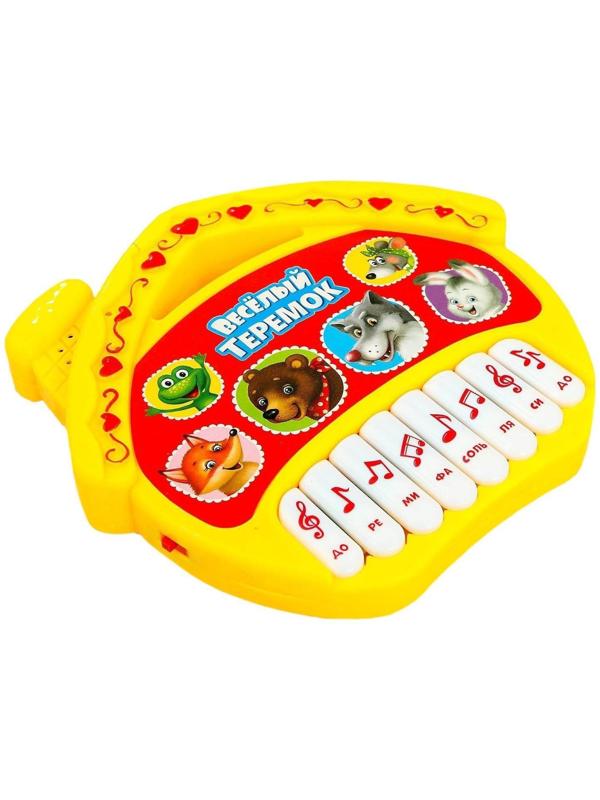 Музыкальная игрушка-пианино «Любимые сказки: Весёлый теремок», 16 весёлых песенок, работает от батареек