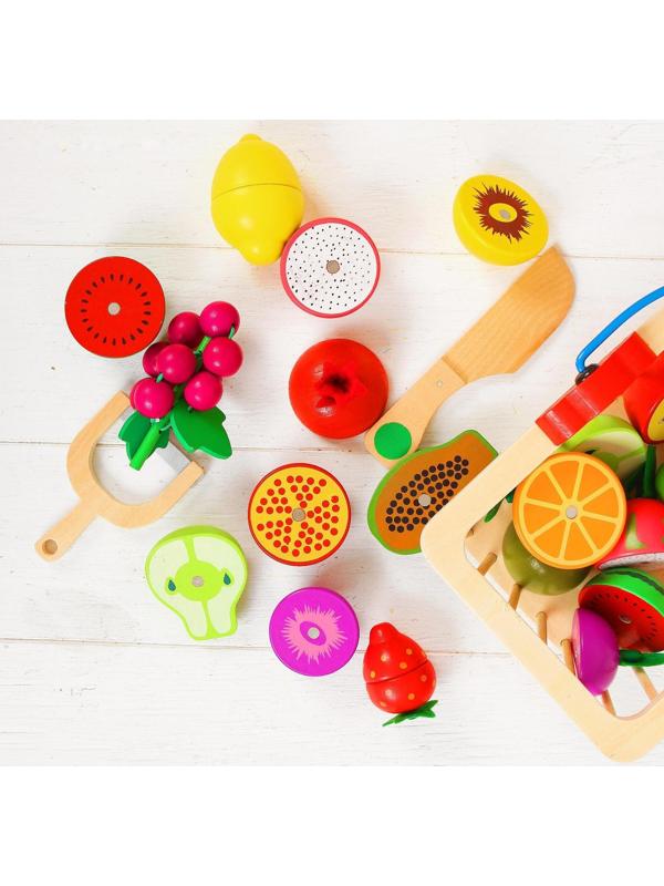 Игровой набор «Корзина с фруктами», 16 продуктов