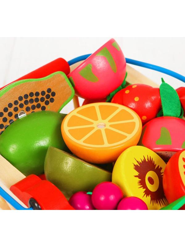 Игровой набор «Корзина с фруктами», 16 продуктов