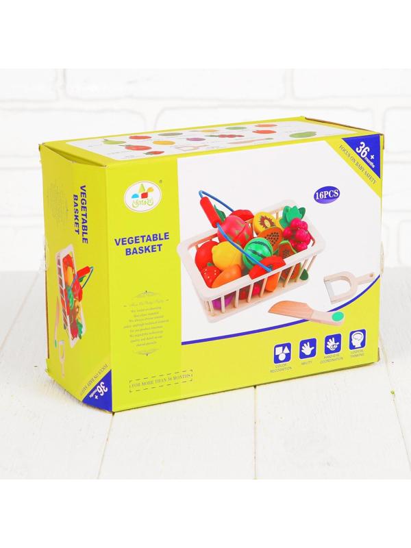 Игровой набор «Корзина с фруктами», 16 продуктов