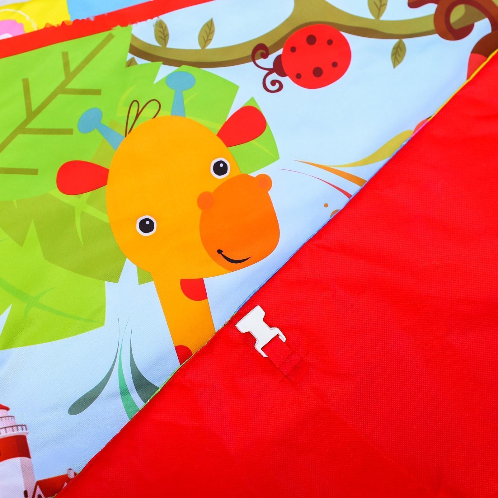 Развивающий коврик с дугами «Слоник» 6 элем.без музыки, р-р 85х85х0,5 см.