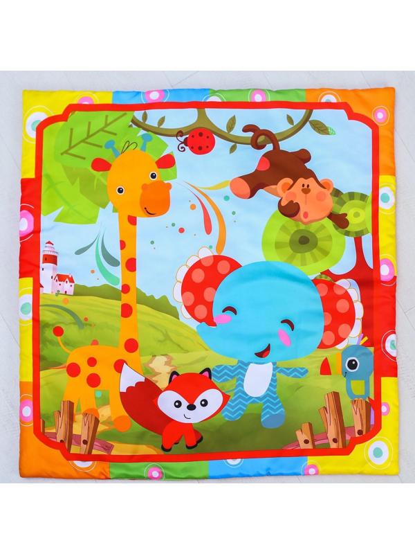 Развивающий коврик с дугами «Слоник» 6 элем.без музыки, р-р 85х85х0,5 см.