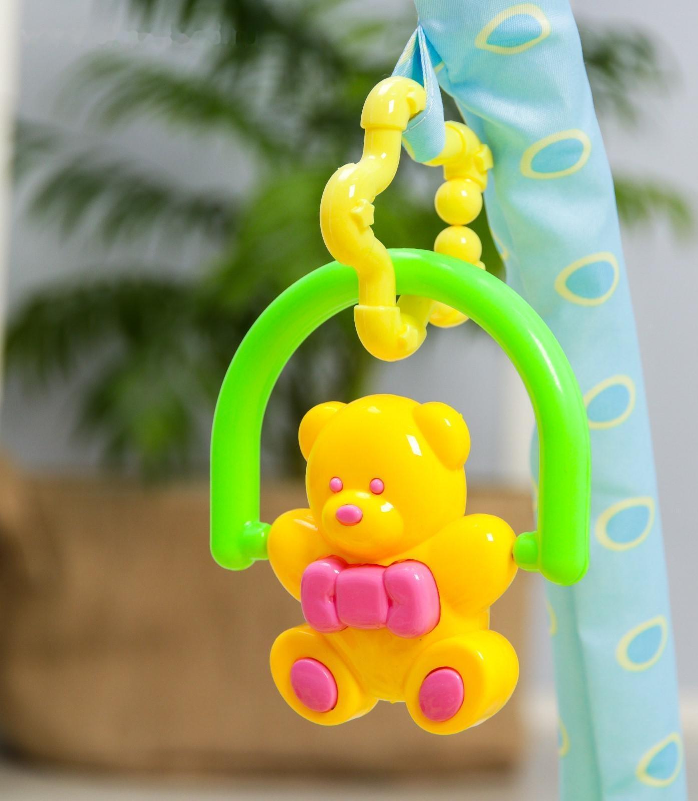 Развивающий коврик «Зоопарк», с дугами и погремушками