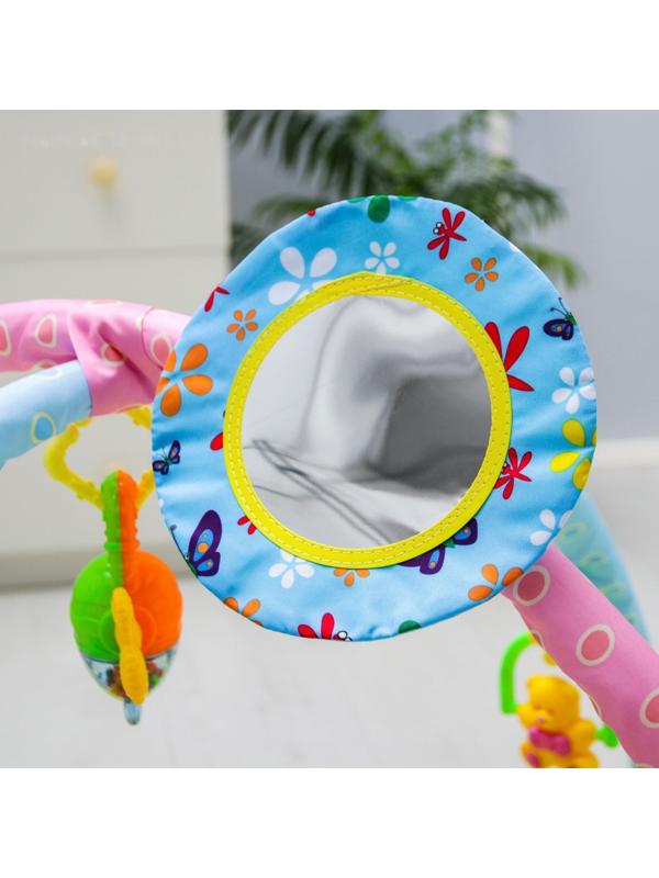 Развивающий коврик «Зоопарк», с дугами и погремушками