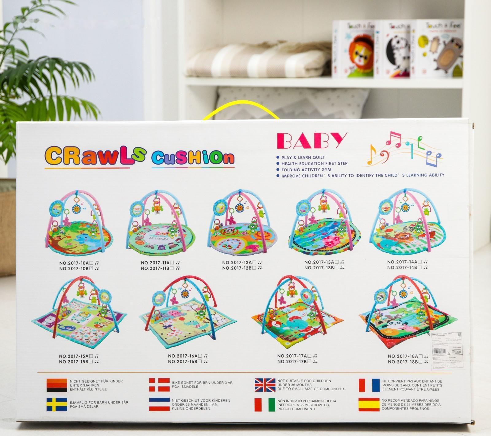 Развивающий коврик «Ежик и друзья», с дугами и погремушками