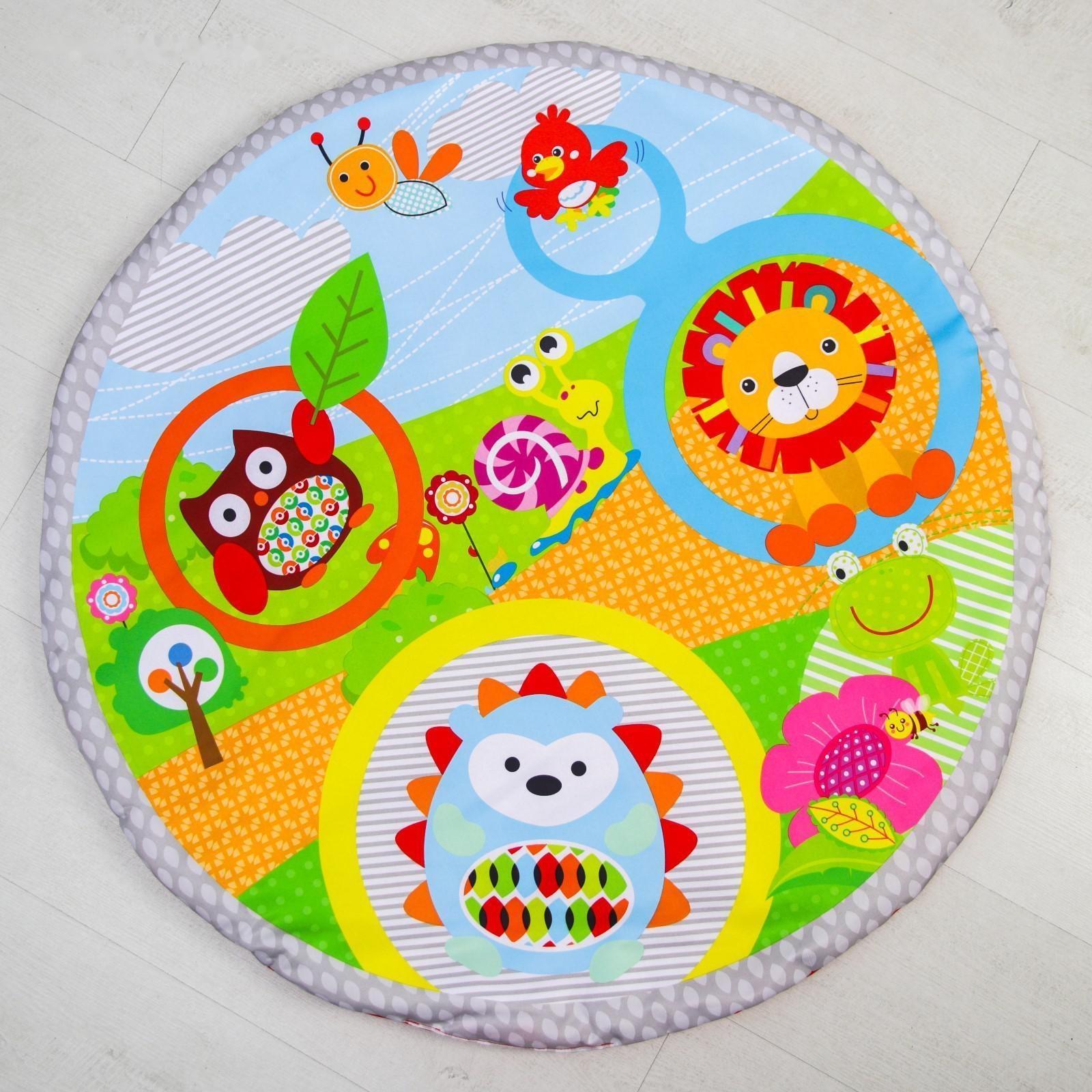 Развивающий коврик «Ежик и друзья», с дугами и погремушками