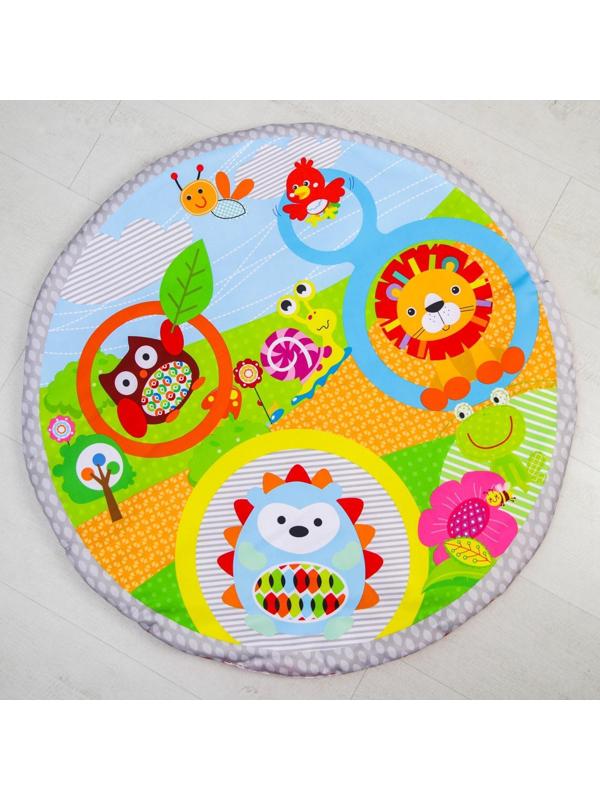 Развивающий коврик «Ежик и друзья», с дугами и погремушками