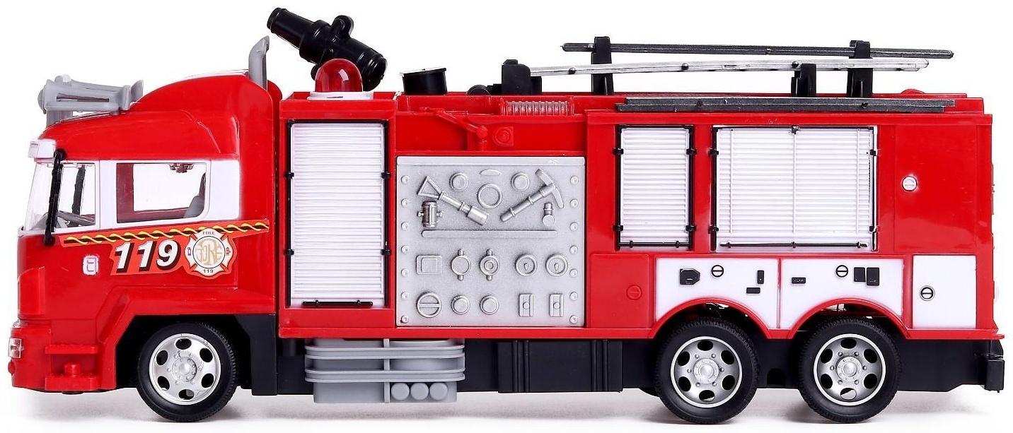 Машина радиоуправляемая «Пожарная охрана», стреляет водой, световые эффекты, работает от аккумулятора
