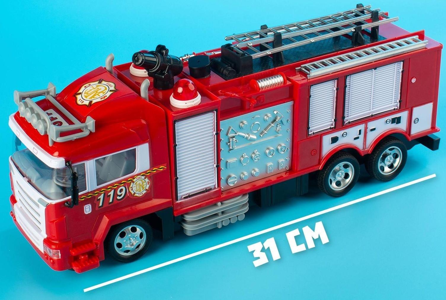 Машина радиоуправляемая «Пожарная охрана», стреляет водой, световые эффекты, работает от аккумулятора