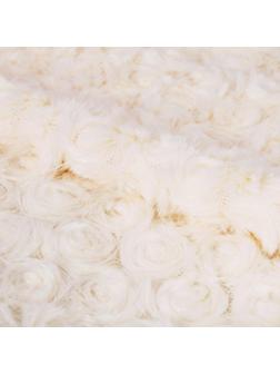 Ткань для пэчворка плюш «Белая роза», 55 × 50 см