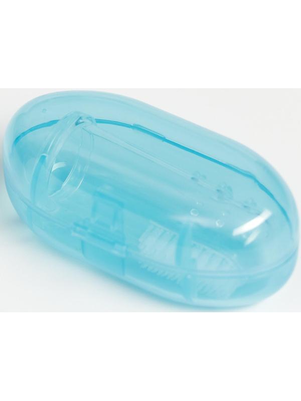 Детская зубная щетка, прорезыватель - массажер на палец, силиконовая, в контейнере, на палец от 3 мес.