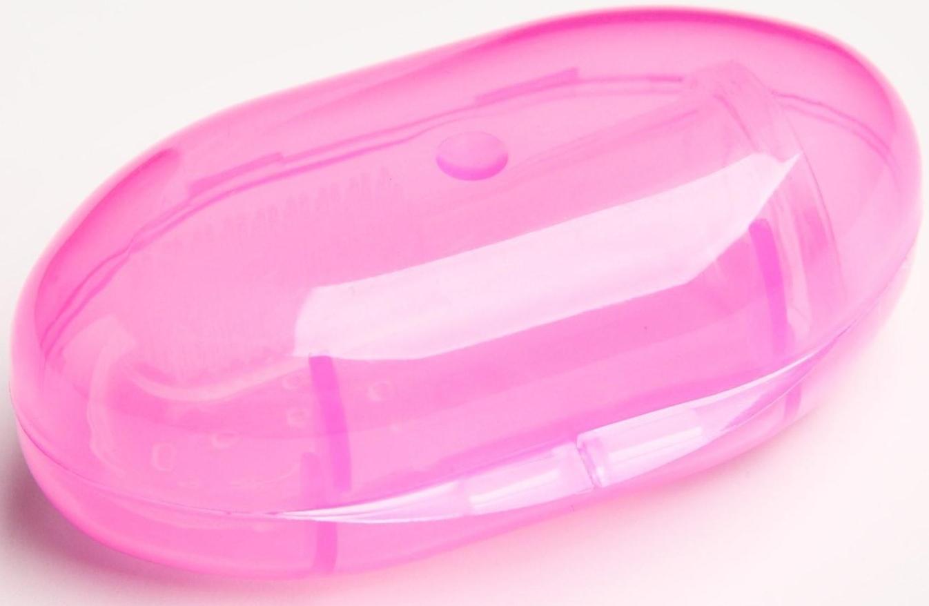 Детская зубная щетка, прорезыватель - массажер, силиконовая, в контейнере, на палец от 3 мес.