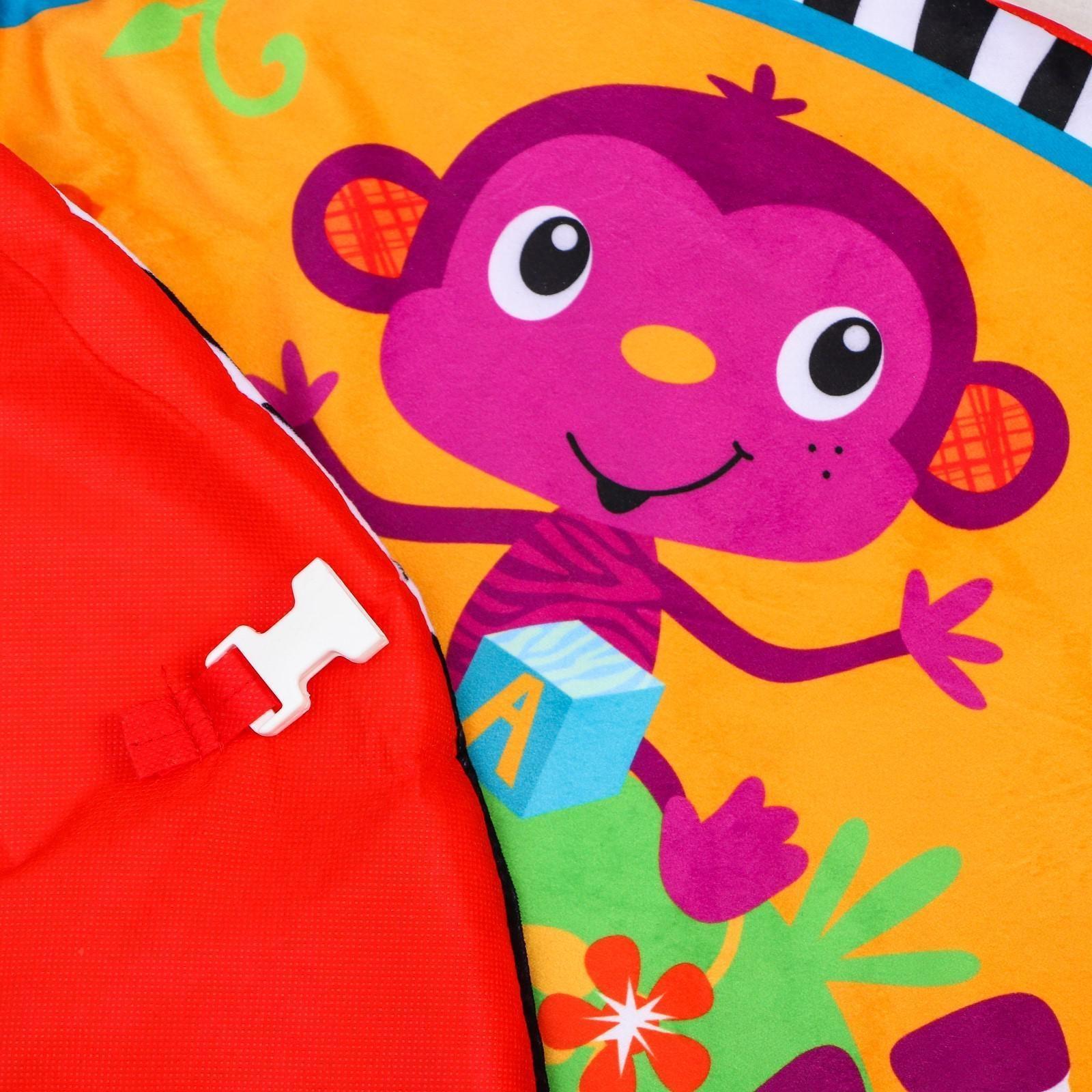 Развивающий коврик «Зоо», с дугами и подушечкой