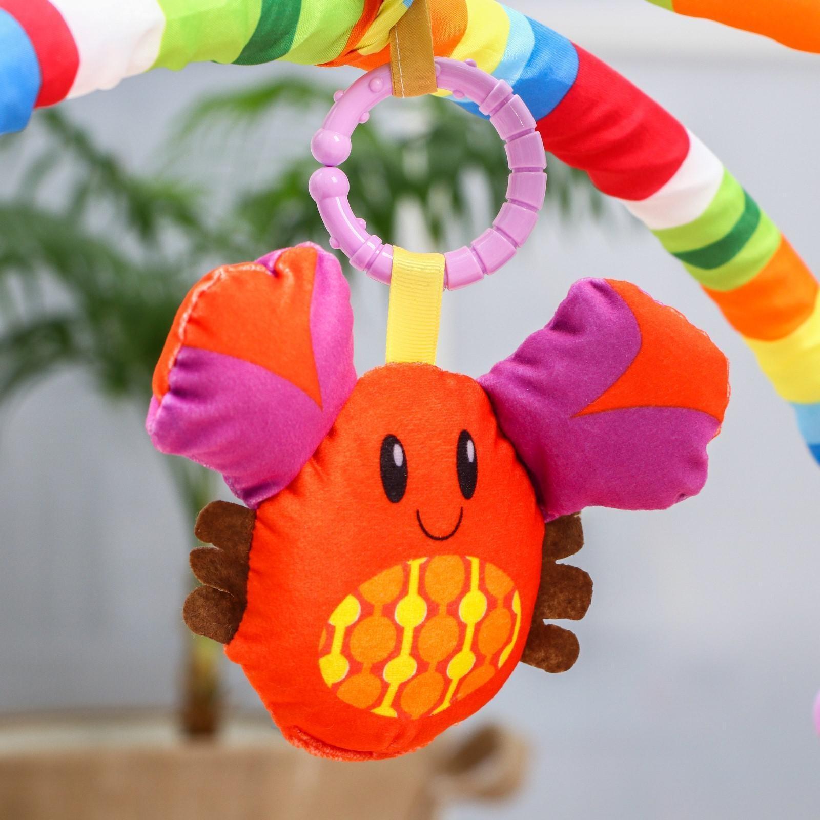 Развивающий коврик «Зоо», с дугами и подушечкой