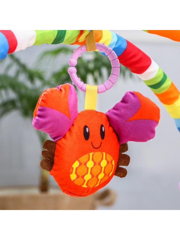 Развивающий коврик «Зоо», с дугами и подушечкой