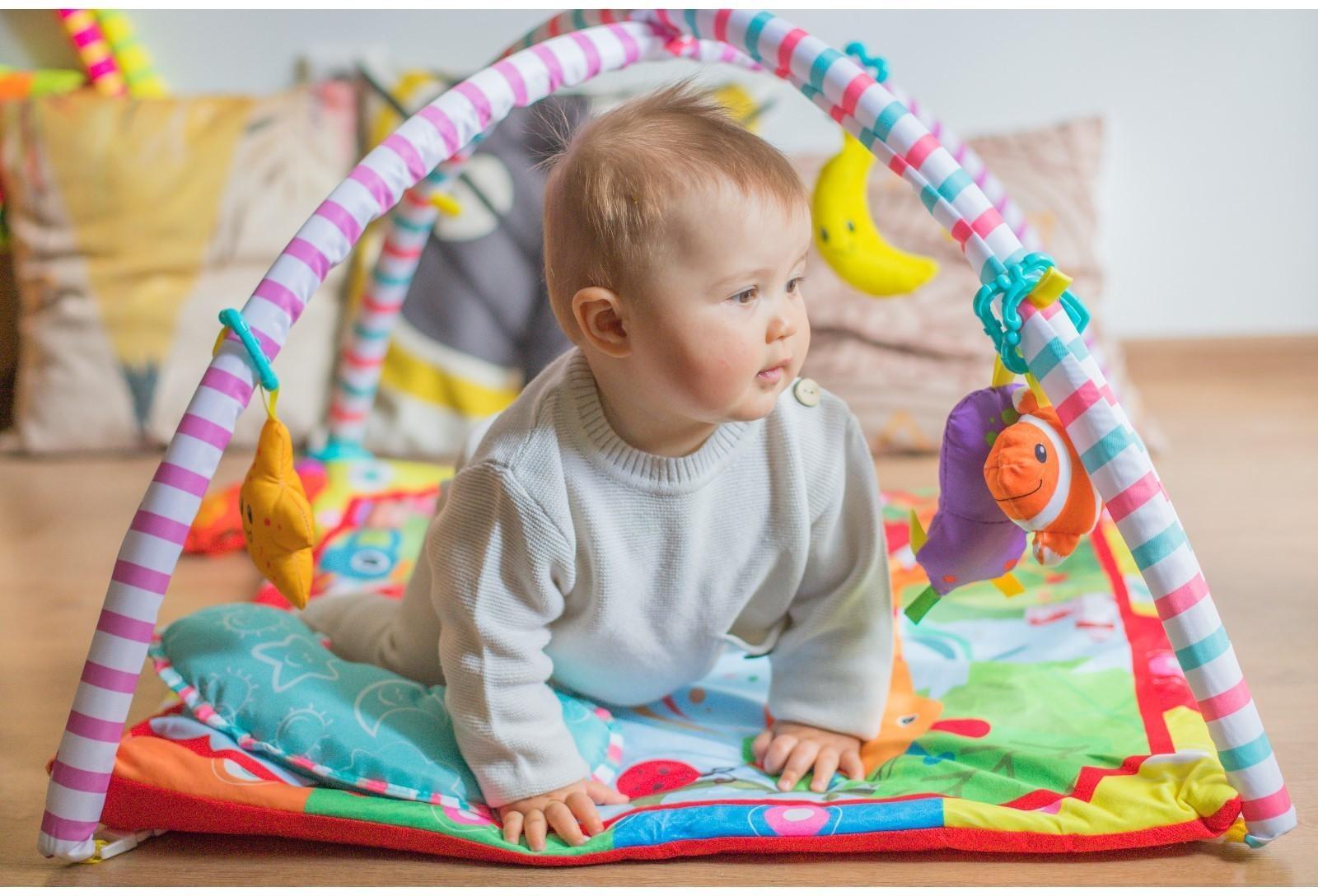 Развивающий коврик с дугами «Слоник и друзья», 5 элем. с музыкой
