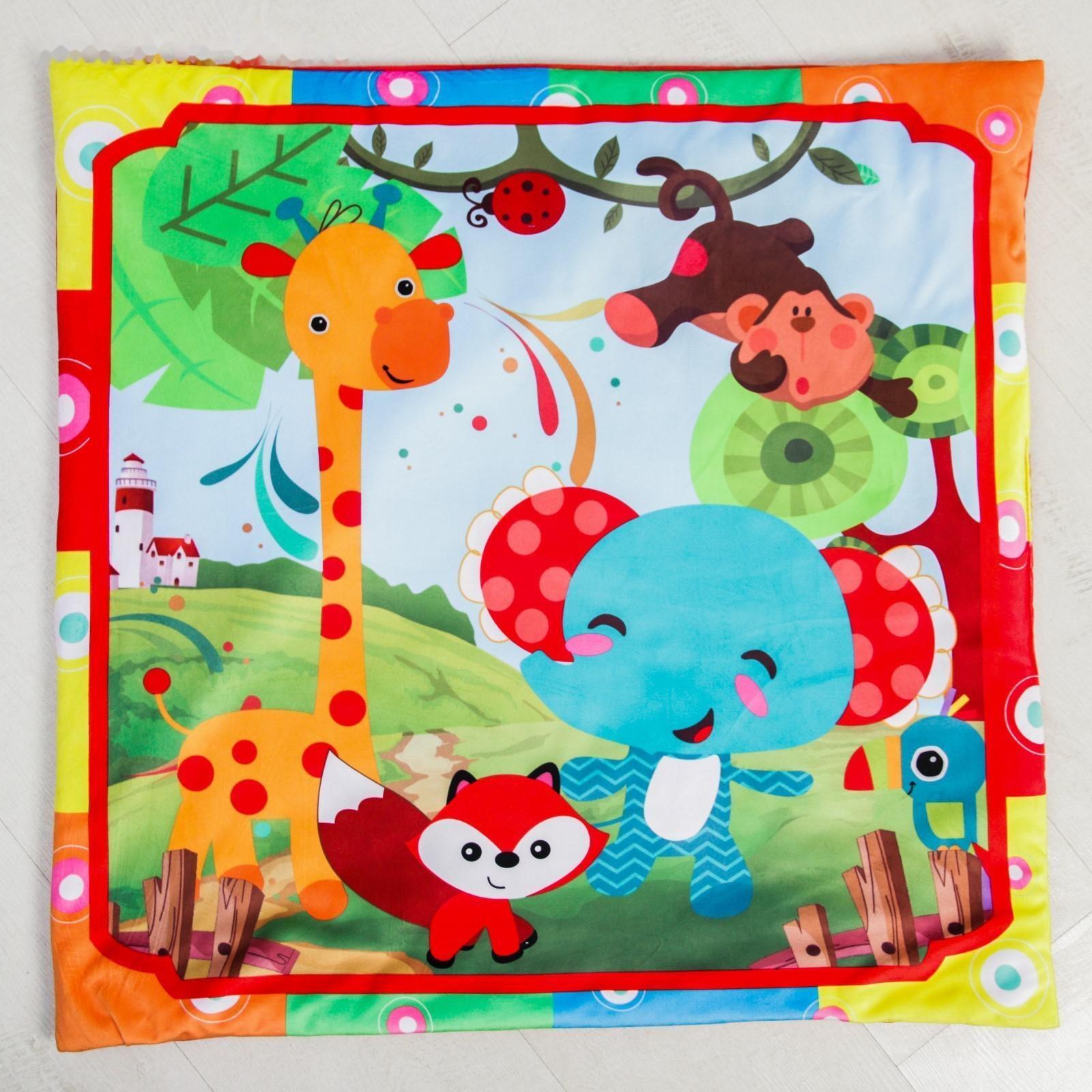 Развивающий коврик с дугами «Слоник и друзья», 5 элем. с музыкой