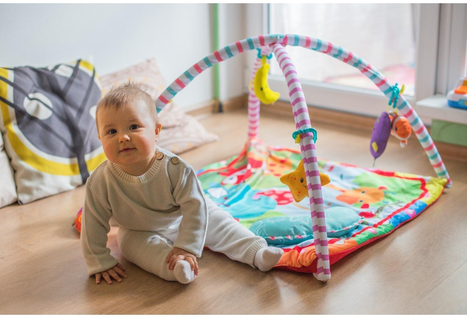 Развивающий коврик с дугами «Слоник и друзья», 5 элем. с музыкой