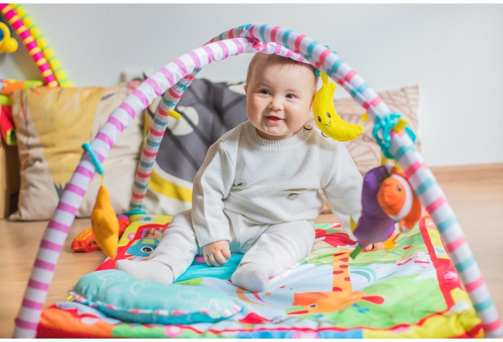 Развивающий коврик с дугами «Слоник и друзья», 5 элем. с музыкой