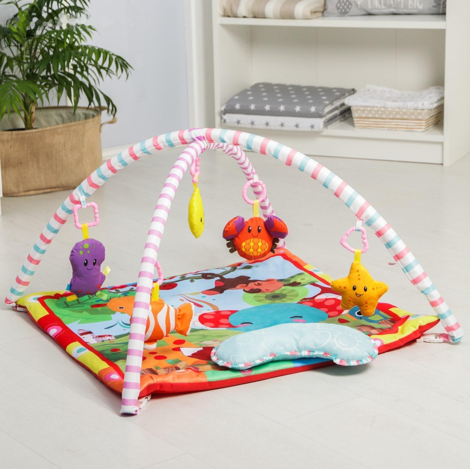 Развивающий коврик с дугами «Слоник и друзья», 5 элем. с музыкой