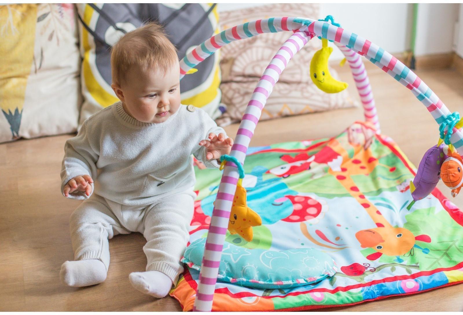 Развивающий коврик с дугами «Слоник и друзья», 5 элем. с музыкой