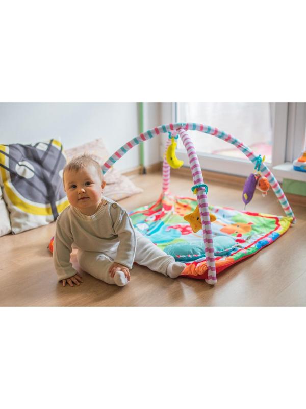 Развивающий коврик с дугами «Слоник и друзья», 5 элем. с музыкой