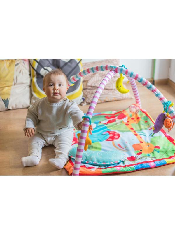 Развивающий коврик с дугами «Слоник и друзья», 5 элем. с музыкой