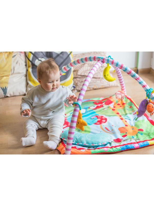 Развивающий коврик с дугами «Слоник и друзья», 5 элем. с музыкой