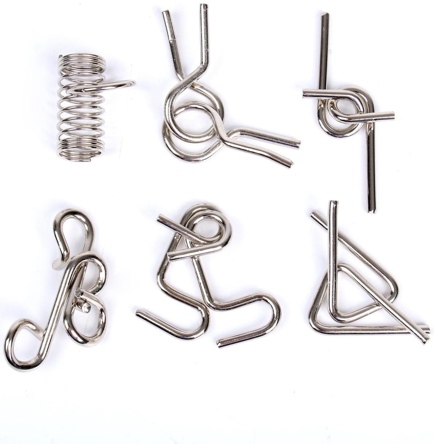 Набор металлических головоломок 6 шт. №1