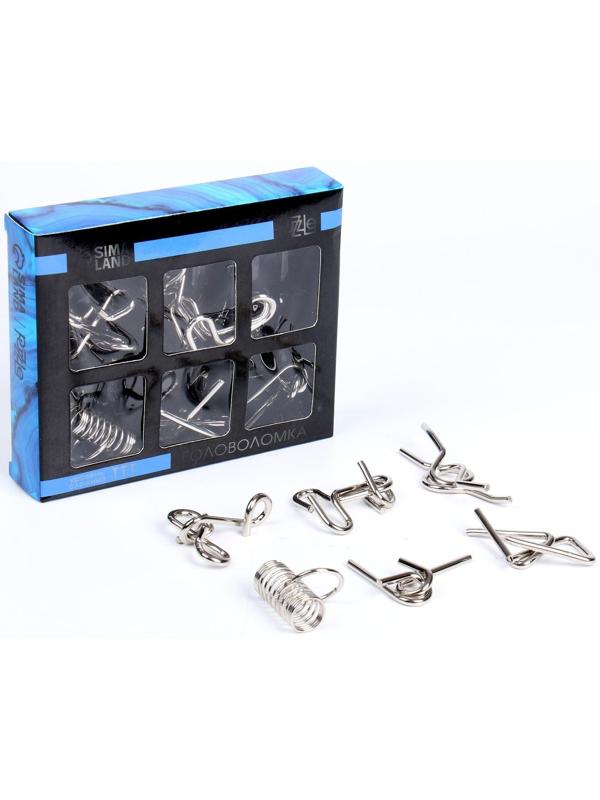 Набор металлических головоломок 6 шт. №1