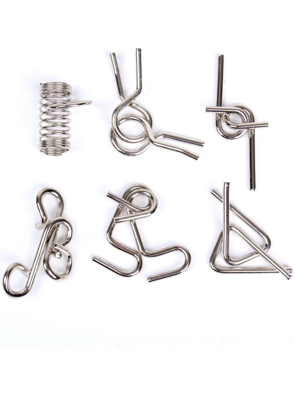 Набор металлических головоломок 6 шт. №1