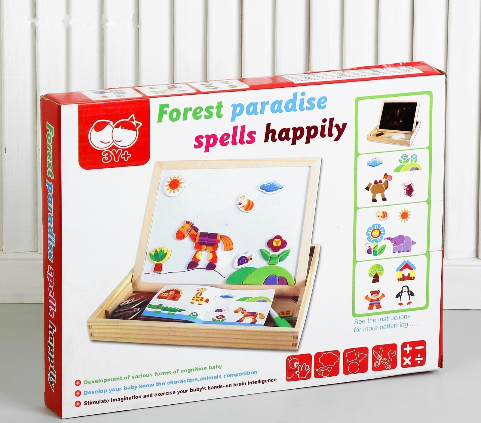 Магнитный конструктор «Животные на лугу»