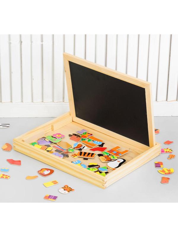 Магнитный конструктор «Животные на лугу»