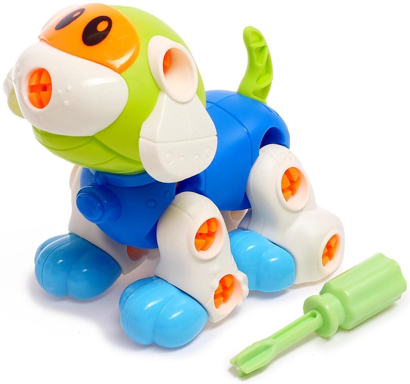 Конструктор винтовой «Собачка», 43 детали, с отвёрткой