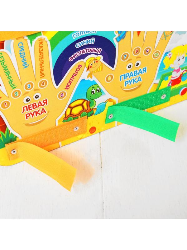 Бизиборд «Право-лево», шнурок в комплекте, МИКС