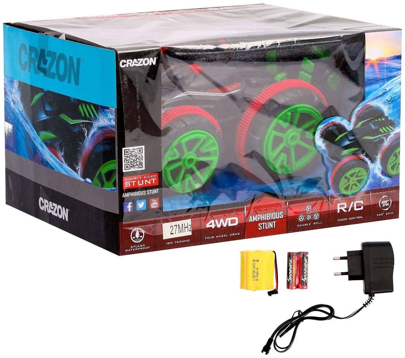 Машина-перевёртыш радиоуправляемая «Амфибия», 4WD, плавает по воде, с акб