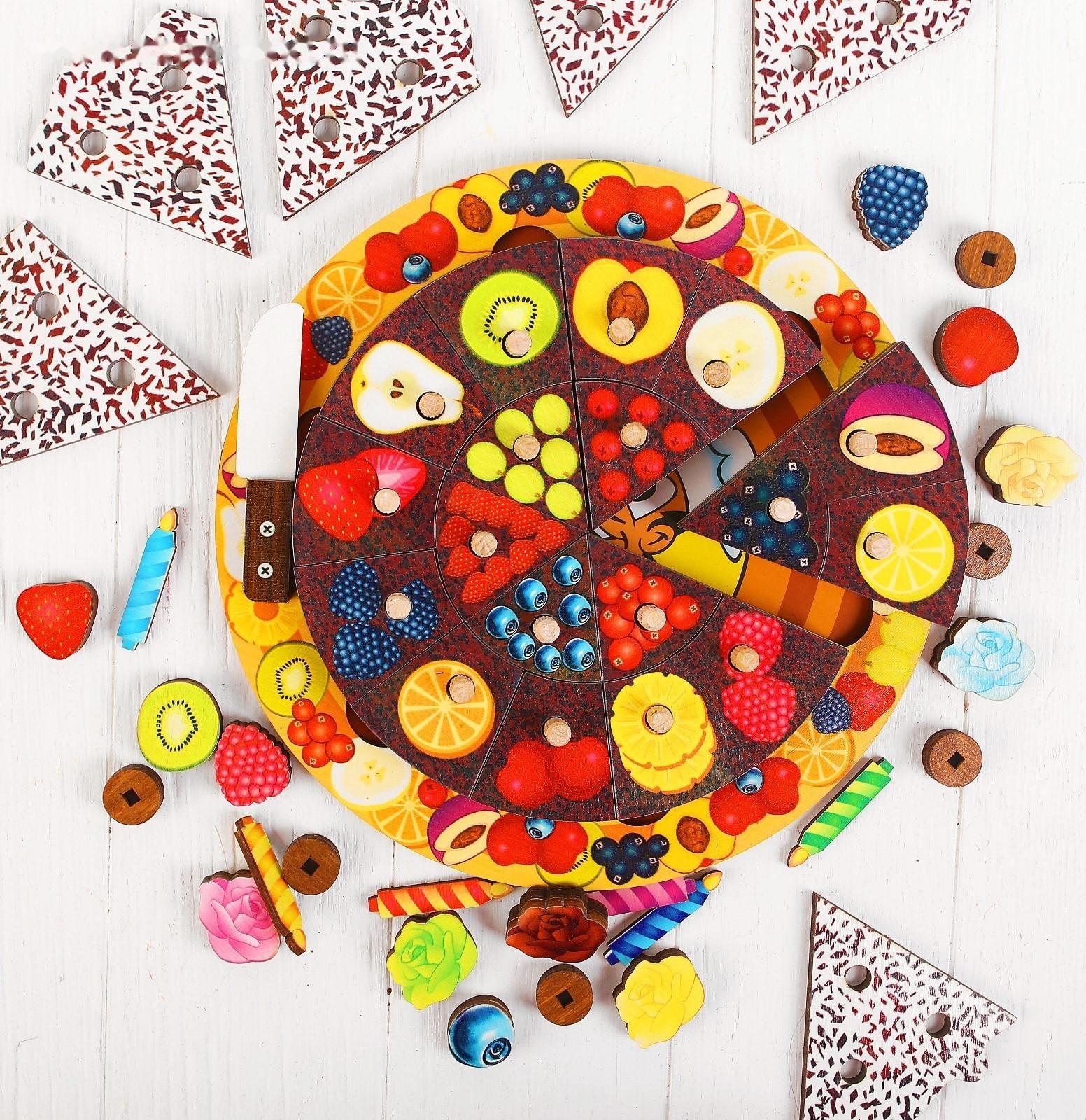 Развивающая игра «Торт» 54 элемента, 5 слоёв