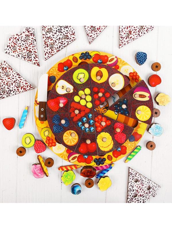 Развивающая игра «Торт» 54 элемента, 5 слоёв