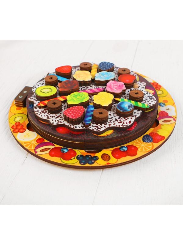 Развивающая игра «Торт» 54 элемента, 5 слоёв