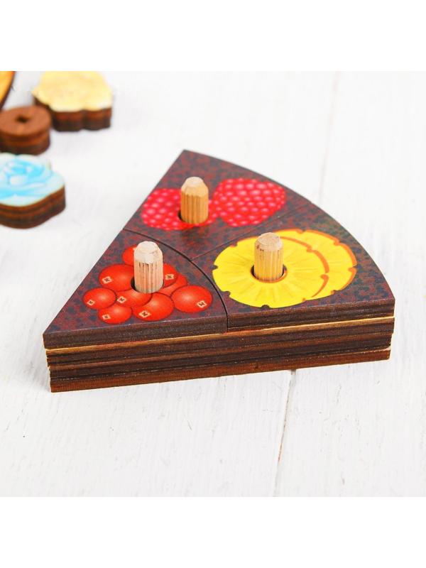 Развивающая игра «Торт» 54 элемента, 5 слоёв