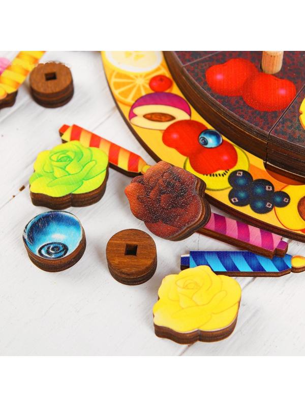 Развивающая игра «Торт» 54 элемента, 5 слоёв