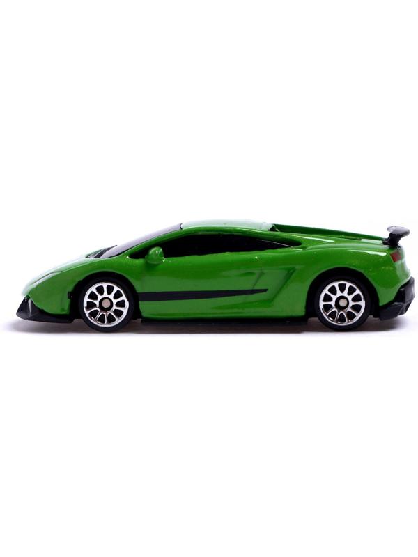 Машина металлическая LAMBORGHINI GALLARDO LP 570-4 SUPERLEGGERA, 1:64, цвет зелёный