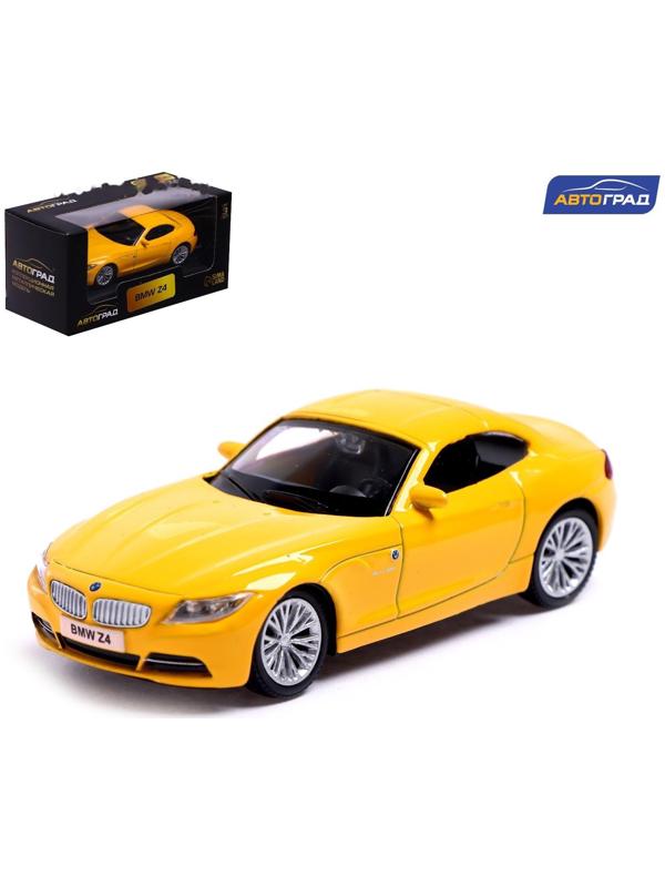 Машина металлическая BMW Z4, 1:43, цвет жёлтый